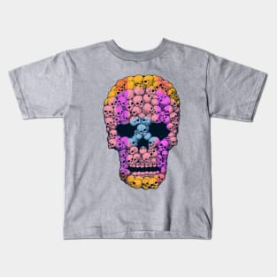 Colourful Skull of Skulls Kids T-Shirt